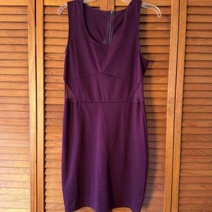 Jack Purple Mesh Cutout Mini Dress